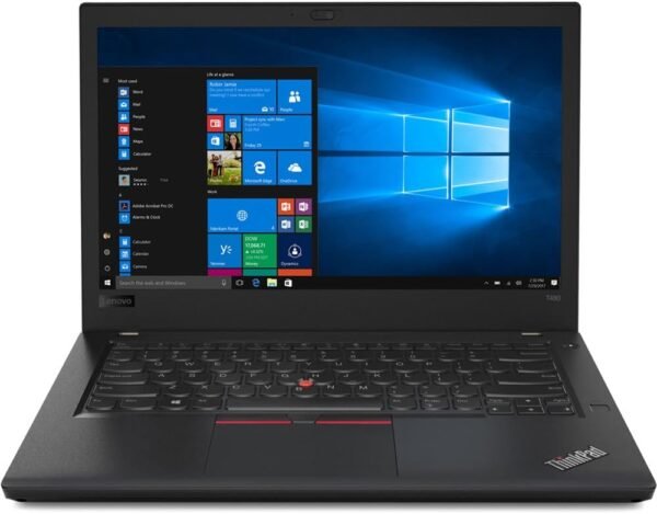 Lenovo Thinkpad T480 Laptop Intel Core i5 1.70 GHz 8GB Ram 256GB SSD W10P - Black - Image 2