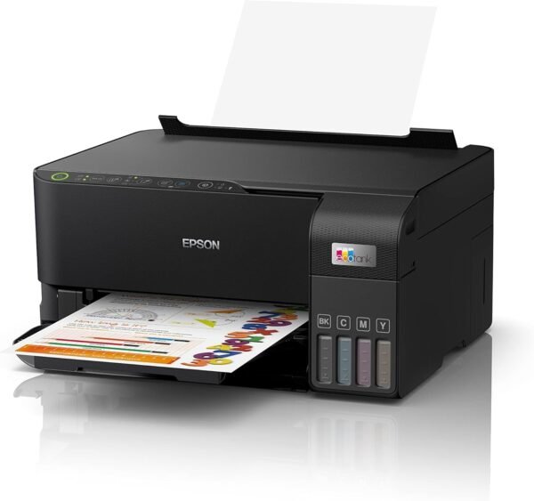 EPSON EcoTank L3550 Home Ink Tank Printer, High-speed A4 colour 3-in-1 printer with Wi-Fi Direct, Photo Printer, with Smart App connectivity,Black - Image 3