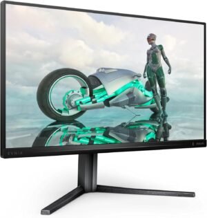 PHILIPS Evnia 25M2N3200W - 24.5 Inch Gaming Monitor, VA, 240Hz, 1ms GTG, Low Input Lag, Smart Contrast, Height Adjust (1920 x 1080 @ 240Hz, 300 cd/m², HDMI 2.0 / DP 1.4)