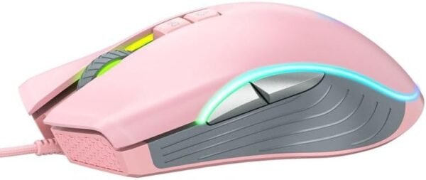 ONIKUMA CW908 Pink Wired Gaming Mouse PC RGB 7 Keys 7200 DPI Adjustable Ergonomic USB Girls gamer mouse For Laptop Home Office - Image 3