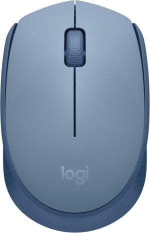 Logitech M171 Wireless Mouse for PC, Mac, Laptop, 2.4 GHz with USB Mini Receiver, Optical Tracking, Ambidextrous - Blue Grey