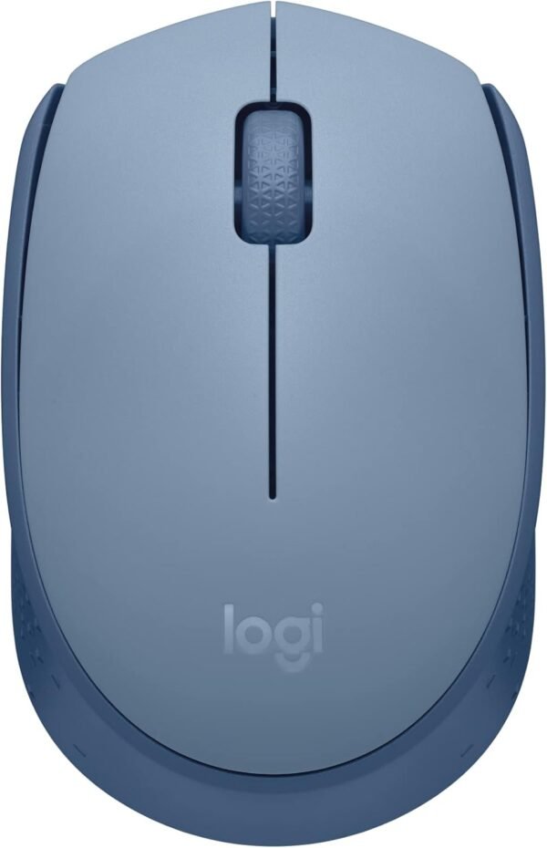 Logitech M171 Wireless Mouse for PC, Mac, Laptop, 2.4 GHz with USB Mini Receiver, Optical Tracking, Ambidextrous - Blue Grey