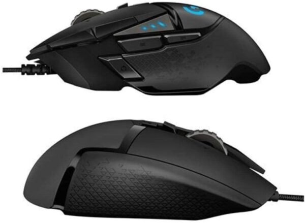 Logitech G502 HERO High Performance Wired Gaming Mouse, HERO 25K Sensor, 16000 DPI, RGB, Adjustable Weights, 11 Programmable Buttons, On-Board Memory, PC/Mac - Black - Image 2