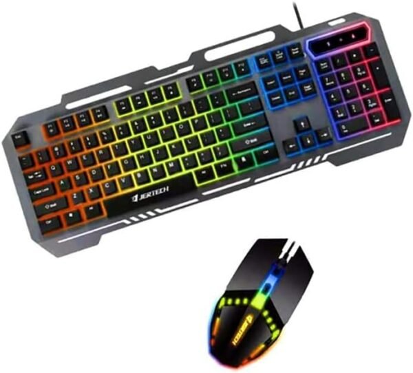 Gaming Keyboard and Mouse Set, RGB Multi-Light, sk500 -  Black - Image 2