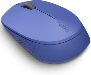 Rapoo M100 Silent Multi-Mode Wireless Mouse (Blue) -Works with Mac
