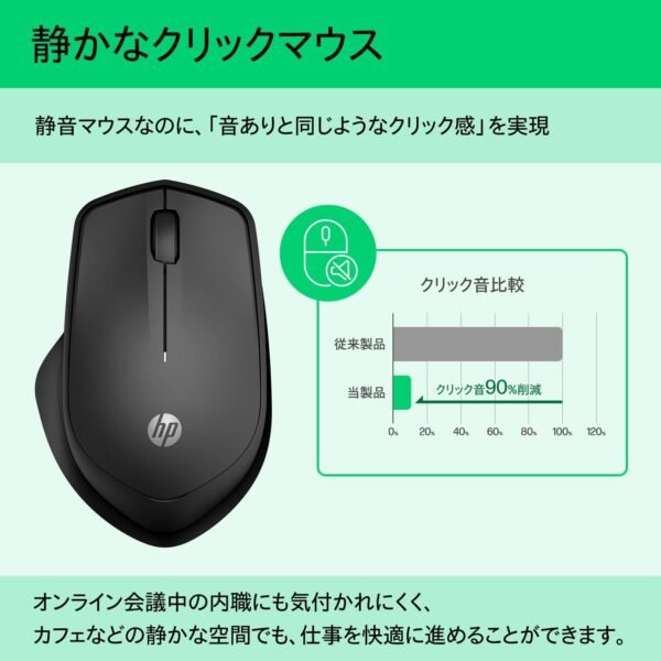 HP Wireless Mouse 280 19U64AA#ABB - Black - Image 2