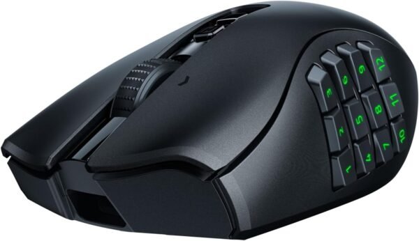 Razer Naga V2 Pro Wireless Gaming Mouse - Interchangeable Side Plate w/ 2, 6, 12 Button Configurations, Focus+ 20K DPI Optical Sensor, Fastest Gaming Mouse Switch, Chroma RGB Lighting - Black - Image 2