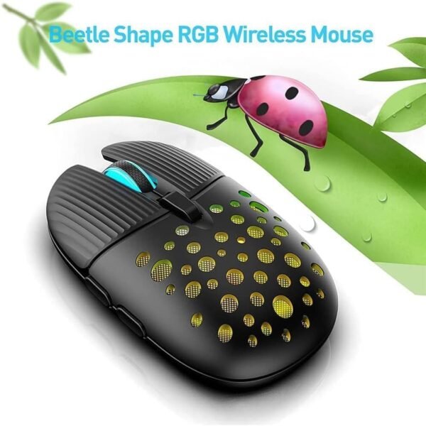 K Snake BM900 Rechargable Wireless Silent Clicks Mouse - 3200 DPI Optical Sensor - 10M Clicks life time - 6 Buttons with 2 Side Buttons - Image 3