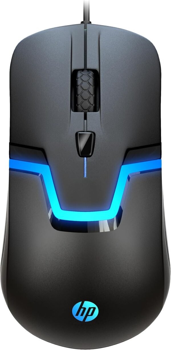 Hp wired rgb gaming mouse high performance mouse with optical sensor, 3 buttons, 7 color led for computer notebook laptop office pc home