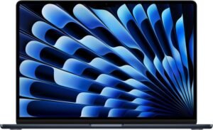 Apple 2024 MacBook Air (15-inch, Apple M3 chip with 8‑core CPU and 10‑core GPU, 8GB Unified Memory, 256GB) - Midnight